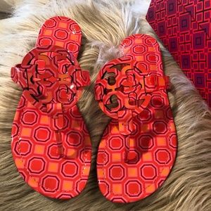 Tory Burch Miller Patent Leather Sandal NIB